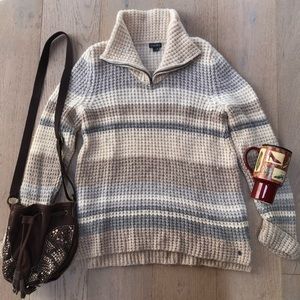 Eddie Bauer • quarter zip sweater